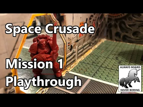 Space Crusade BLOOD ANGELS Mission One Playthrough Battle Report | Let's Play an Old Board Game