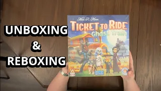 Ticket To Ride: Ghost Train - Unboxing and Reboxing - What's in the Box?