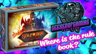 Solforge Fusion/ NO RULE BOOK?