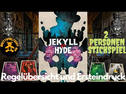 Jekyll vs Hyde - Kartenspiel - 2 Personen Stichspiel - Regeln + Ersteindruck - Brettspiel Teddy
