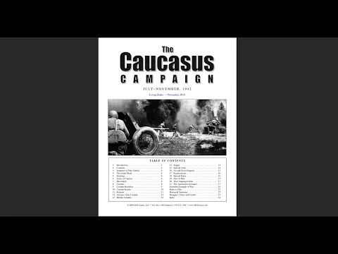 The Caucasus Campaign - Reading the rules