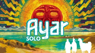 Ayar: Children of the Sun | Solo Board Game Tutorial and Playthrough (Review copy provided)