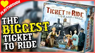 Ticket To Ride Rails & Sails Full Play - 4 Players LIVE with Tabletalk