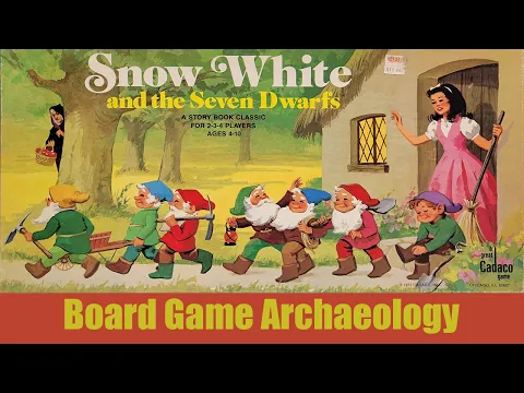 Board Game Archaeology #78 Snow White and the Seven Dwarfs by Cadaco 1977 #snowwhite #boardgames