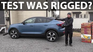 Volvo C40 banana box test