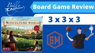 Viticulture World: Cooperative Expansion Board Game Review (3 x 3 x 3 format)