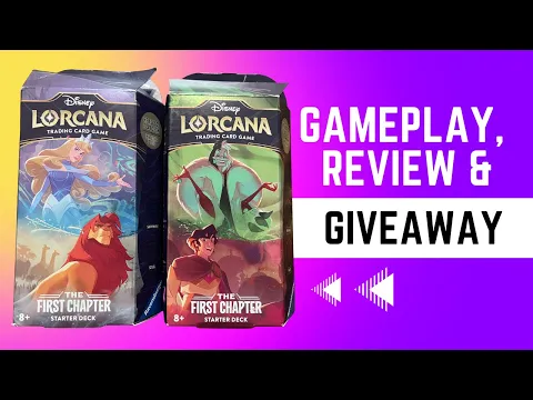 "Disney Lorcana" Gameplay, Review and Giveaway!