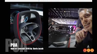Opel GT Concept par Boris Jacob, designer Opel - Salon de Genève 2016 Bonus