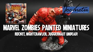 Marvel Zombies Painted Miniatures Part 3 | Zombie Rocket, Nightcrawler, Juggernaut & More!