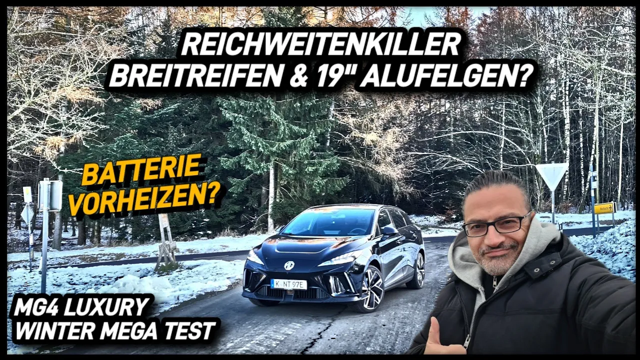 MG4 Luxury Winterreichweite Batterie Vorheizen und Ladekurve! #elektroauto