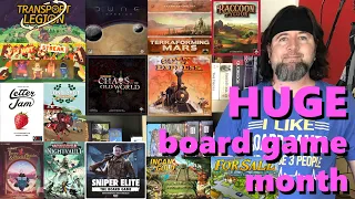 Josh Yaks about TONS of board games (and 1 video game) played in August 2026