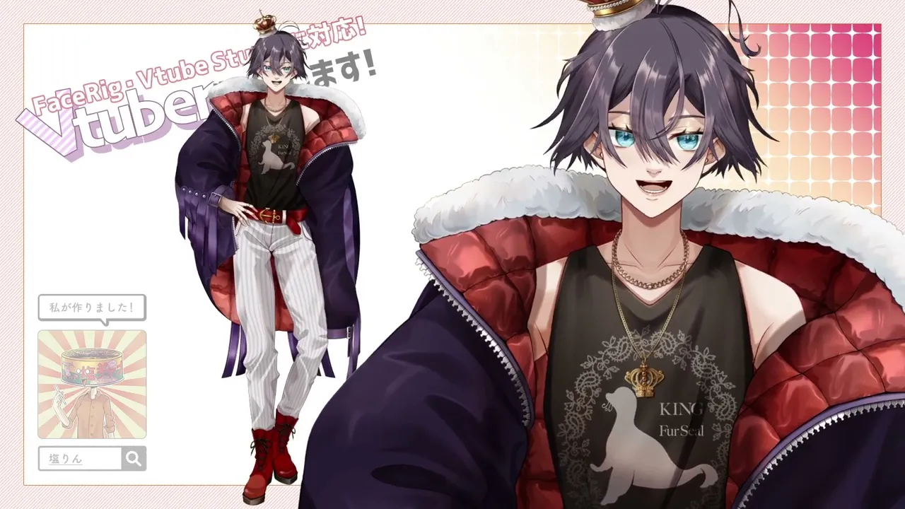 Vtuber Full-Body Live2D Model / Includes Character Design and Rigging ...