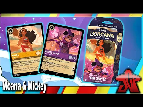 Disney Lorcana unboxing: Amber/Amethyst (Moana/Mickey Mouse) Starter Deck