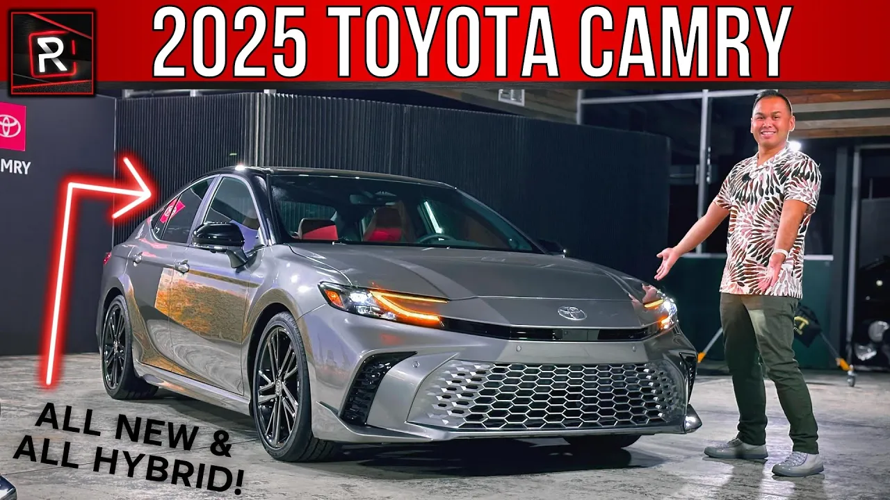 The 2025 Toyota Camry Is A Hybrid Only Redesign Of America's Favorite Sedan