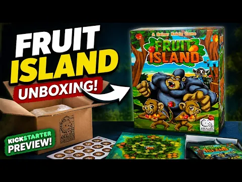 Fruit Island Board Game Unboxing | Kickstarter Preview