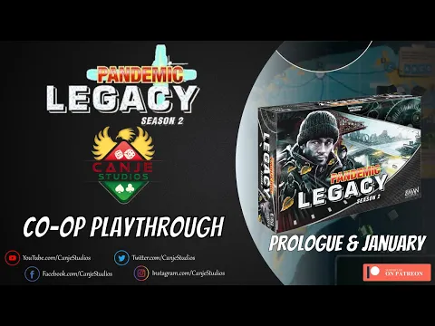 Canje Plays Pandemic Legacy Season 2 - Prologue & January - TTS