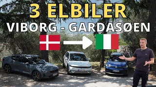 KØRER 3 ELBILER FRA VIBORG - GARDASØEN! Få svar på ALLE dine spørgsmål omkring langtur i elbil HER!