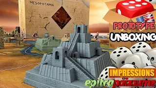Mesopotamia - Prototype Unboxing & Impressions (EN) by Epitrapaizoume