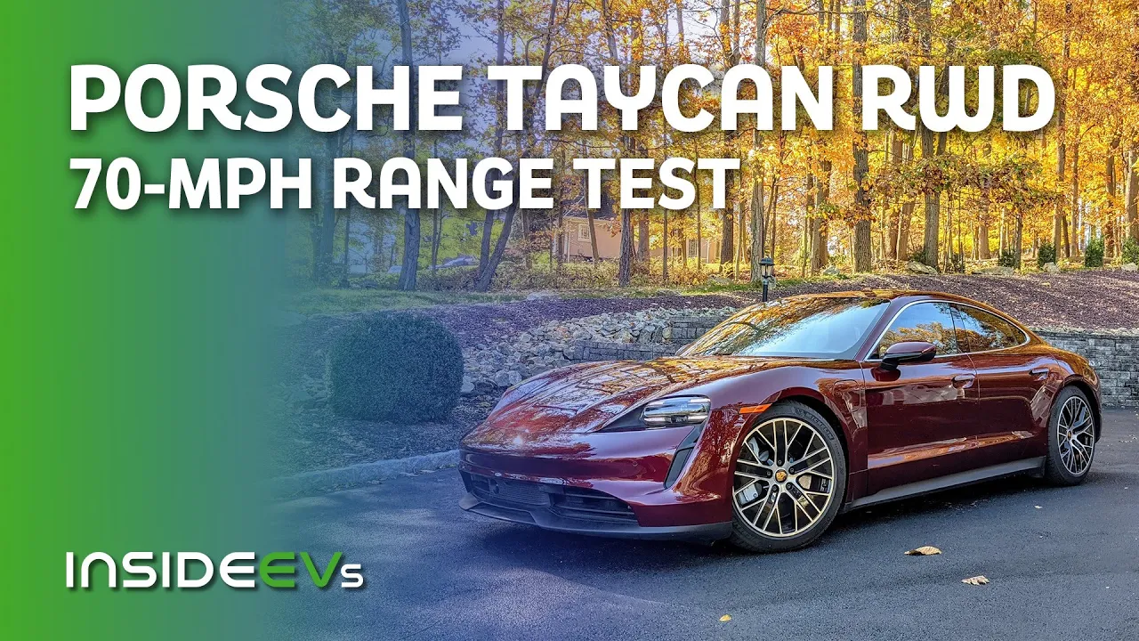 2021 Porsche Taycan RWD: InsideEVs 70 MPH Range Test