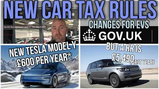 2025 UK Road Tax - Electric Vehicles could cost more than you think! new and old