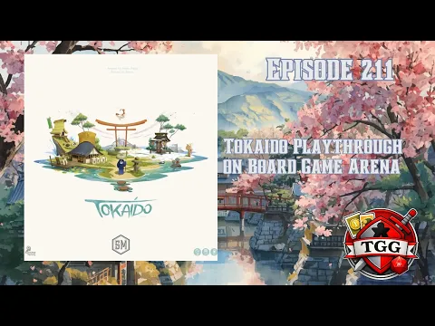 Tokaido Playthrough on Board Game Arena | Relaxing Journey Strategy Gameplay