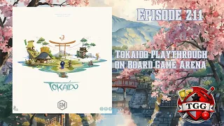 Tokaido Playthrough on Board Game Arena | Relaxing Journey Strategy Gameplay
