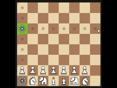 How the Ratha (Chariot) Moves – Chaturanga/Shatranj Chess