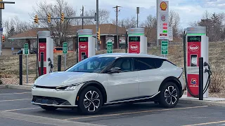 2022 Kia EV6 AWD 70-MPH Highway Range Test - (Wind 19” 77.4kWh)