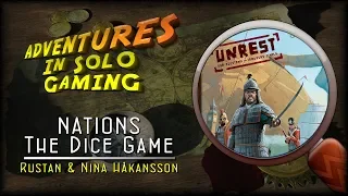 RTH Adventures in Solo Gaming: Nations The Dice Game w/ Unrest Expansion