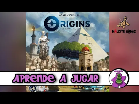 ORIGINS Los Primeros Constructores - Cómo se juega - TUTORIAL - Juego de Mesa