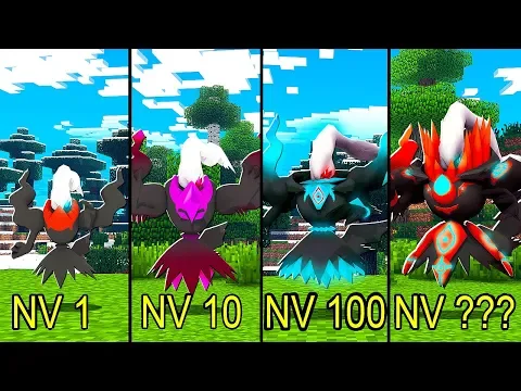 ️ NÍVEIS DO MEGA DARKRAI (POKEMON) MINECRAFT ️