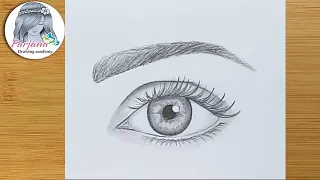 Easy way to draw a realistic eye for Beginners step by step Easy way to draw a realistic eye for Beginners step by step