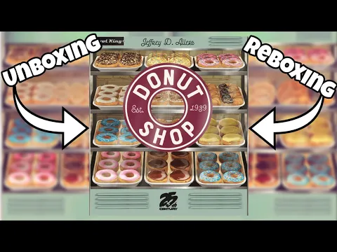 Unboxing & Reboxing Of Donut Shop From 25th Century Games - 3D Gaming Elements!