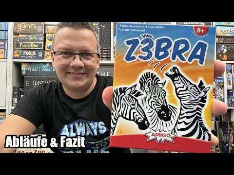 Z3BRA (Amigo) - Zebra Kartenspiel mit durchaus bekannten beliebten Mechanismen