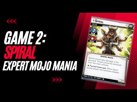 Marvel Champions - Expert Mojo Maina Game 2 - Spiral!