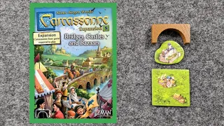 WHAT'S NEW Carcassonne Expansion 8: Castles, Bridges, and Bazaars. Plus PLAYTHROUGH and RANKING