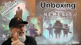 Nemesis Retaliation | Unboxing the Core Game, Stretch Goals & Untold Stories Vol 4 | Awaken Realms