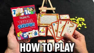 Peanuts Talent Show | How to Play