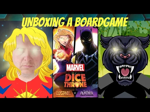 Marvel Dice Throne, Captain Marvel VS Black Panther - An Unboxing