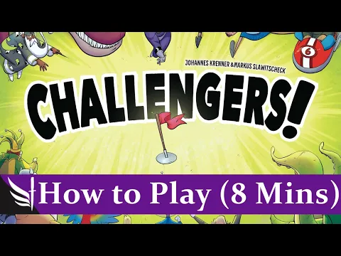 How to play Challengers! Board Game (Plus Solo, 2 Player & Bot Player Rules!)