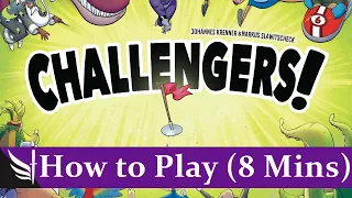 How to play Challengers! Board Game (Plus Solo, 2 Player & Bot Player Rules!)