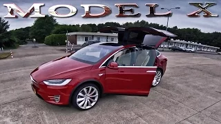 Tesla Model X FALCON DOORS Opening Interior & Features POV Drive