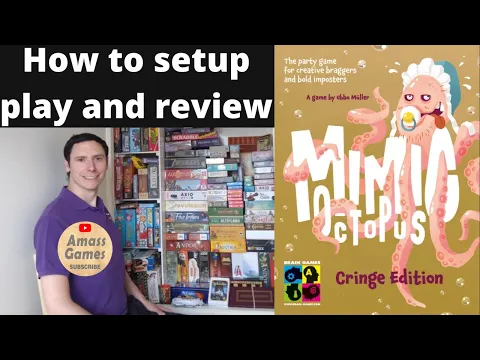 Mimic Octopus: Cringe Edition #howtoplay #review #boardgame #party #tabletop AmassGames #games