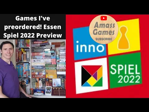 Board games I've preordered for the Spiel 2022 Essen convention in Germany * AmassGames * Spiel'22