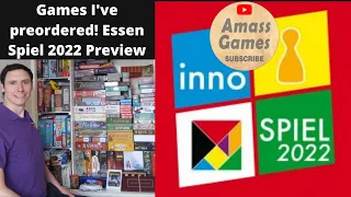 Board games I've preordered for the Spiel 2022 Essen convention in Germany * AmassGames * Spiel'22