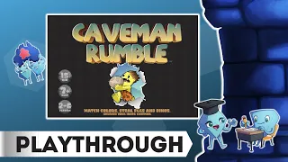 Caveman Rumble - Board Game, Playthrough with Tarrant and Stella