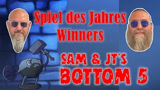 Sam & JT's Bottom 5 Spiel des Jahres Winners