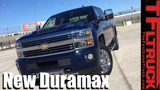 New 2017 Chevy Silverado Heavy Duty Duramax 0-60 MPH Towing Review