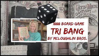 1888 Board Game of Tri Bang by Mcloughlin Bros #antique