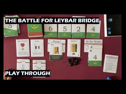 The Battle for Leybar Bridge solo PnP card game play through